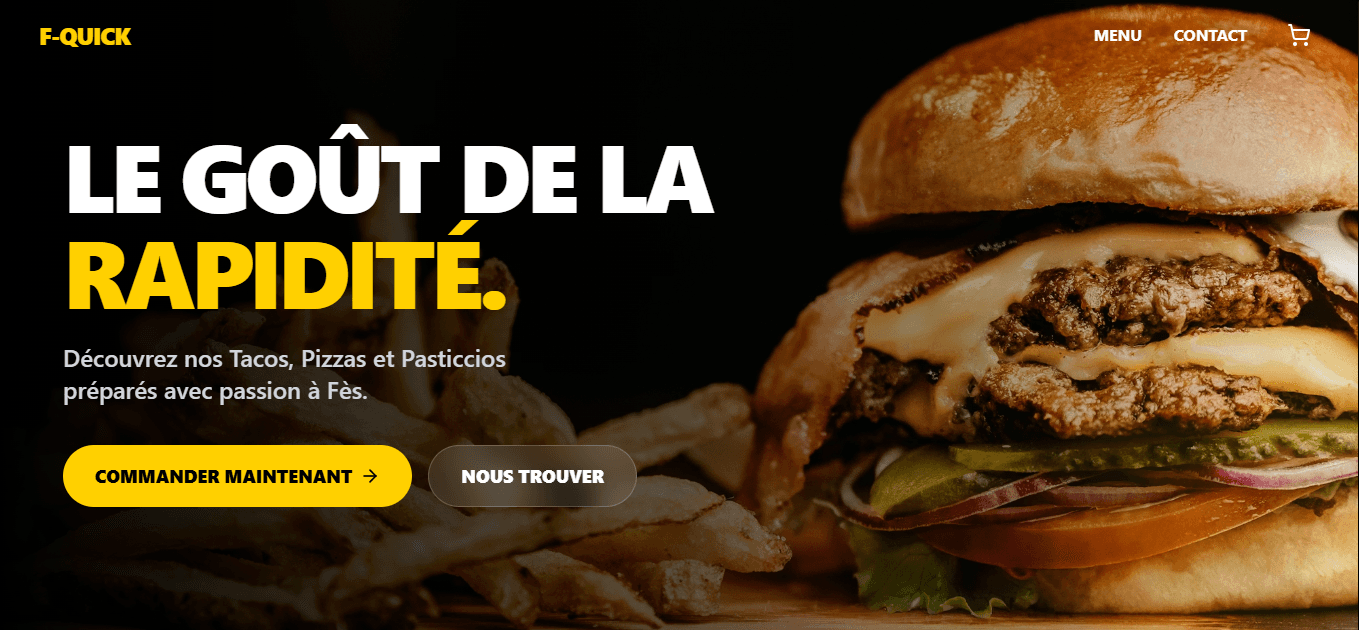 Aperçu du projet SnackFquick
